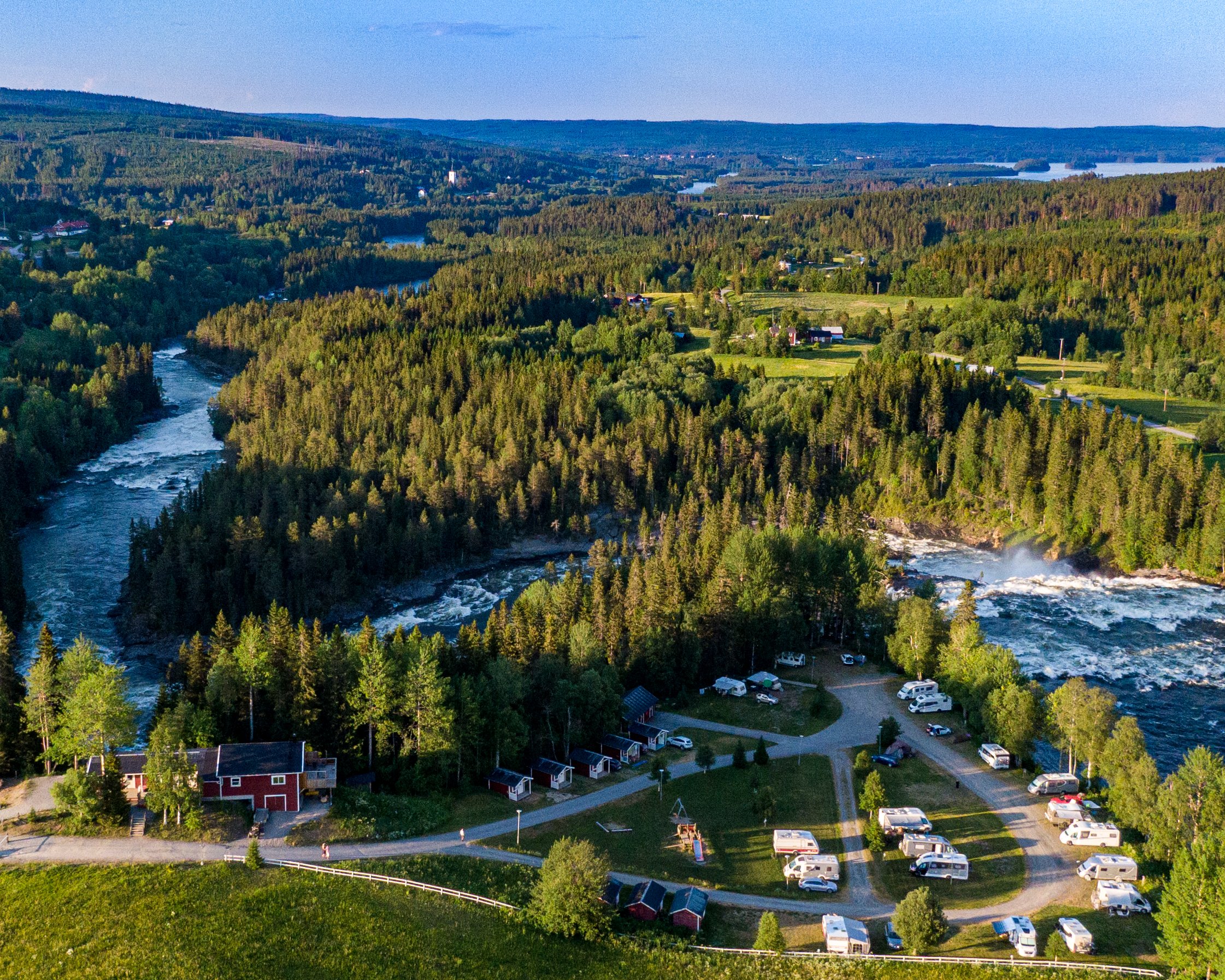 Ristafallet Camping (Ristafallet Waterfall Camping)